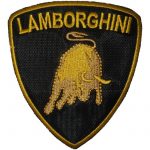 Lamborghini Embroidery Patch 9x8 cm