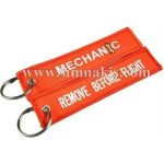 Mechanic Embroidered Keychain - Double-Sided, 13x3.5 cm