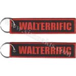 Walterrific Embroidered Keychain - Double-Sided, 12x2.5 cm