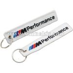 BMW Performance Embroidered Keychain - Double-Sided, 13x3 cm