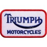 Triumph Motorcycles Logo Embroidered Patch - 9x5.5 cm