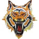 Wolf Coyote Embroidery Patch 27x29 cm