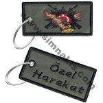 Police Special Operations Embroidered Keychain - Double-Sided, 13x3 cm