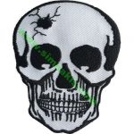 Skull Embroidery Patch 9x7 cm