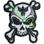 Skull Embroidery Patch 9x7.5 cm