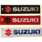 Suzuki Text Logo Embroidery Patch Badge 11x2.5 cm