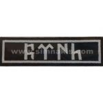 Gok Turkic Script Embroidery Patch 9x2.5 cm