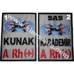 SAS Personnel Name Tag Embroidery Patch 6.5x9 cm