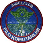 Simulator Squadron Chest Embroidery Patch 9.5x9.5 cm
