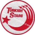 Turkish Stars Embroidery Patch - 9x9 cm