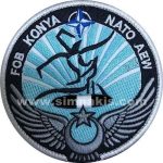 Filo FOB Konya NATO AEW Embroidery Patch - 9x9 cm
