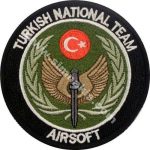 Turkish National Team Airsoft Embroidery Patch - 9x9 cm