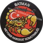 Batman Field Operation Command Embroidery Patch - 9x9 cm
