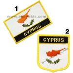 Cyprus Flag Embroidery Patch Badge 8x5 cm
