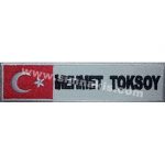 Flag Embroidery Name Tag 3x13 cm