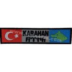 Göktürk Name Tag Embroidery Patch 3x13 cm (Customizable)