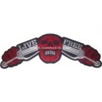 Live Free or Die Embroidery Patch 11x35 cm