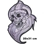 Skull Embroidery Patch - 20x31 cm