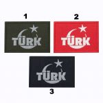 Turkish Flag Embroidery Patch 6x8 cm