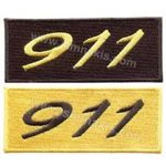 Porsche 911 Text Embroidery Patch Logo 7x3 cm