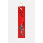 C-47 DAKOTA Fabric Keychain - 13x3 cm