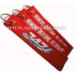 Boeing 747 Fabric Keychain - 13x3 cm