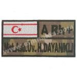 Military Name Tag New Multicam Fabric 5x10 cm