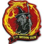 E-7T Mission Crew Embroidery Patch - 9.5 cm