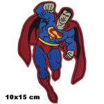 Superman Supermen Embroidery Patch 10x15 cm