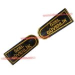 Special Security Epaulet Yellow Embroidery Patch - 1st Pair