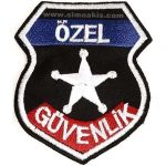 Security Emblem Embroidered Patch - Colored, 9x7.5 cm