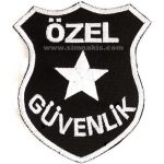 Special Security Badge Embroidery Patch - Black & White