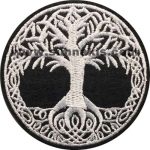 Family Tree Embroidery Patch 7x7 cm