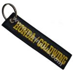 Honda Goldwing Embroidered Keychain - Double-Sided, 3x13 cm