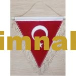 Embroidered Turkish Flag Üçgen Banner Patch 20x25 cm