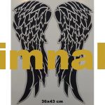 Angel Wings Embroidered Patch - 1 Pair of Wings, 36x43 cm (1 item with reflective fabric) - Görsel 3