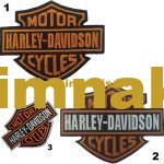 Harley Davidson Motorcycle Embroidery Patch - 8x10 cm