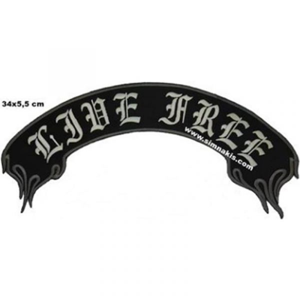 Live Free Ride Free Embroidery Patch Set 35x45 cm - Görsel 4