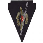 Goldwing Turkey Embroidery Triangular Flag Double-Sided Embroidery 15x24 cm