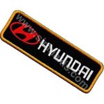 Hyundai Embroidery Patch Emblem Black 13x4 cm