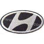 Hyundai Logo Embroidery Patch Emblem 8x4.5 cm