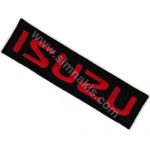 Isuzu Embroidery Patch Emblem Black 9x2.5 cm