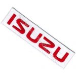 Isuzu Embroidery Patch Emblem White 9x2.5 cm