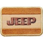 Jeep Embroidery Patch Emblem Cream 7.5x5 cm