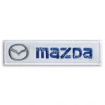 Mazda Embroidery Patch Emblem Logo Text 12x3 cm
