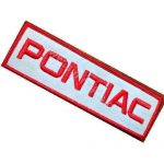 Pontiac Embroidery Patch Logo Text 10x3 cm