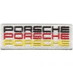 Porsche Embroidery Patch Logo 9.5x4 cm & 9x6 cm