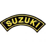 Suzuki Logo Yazı Nakış İşleme Arma Amblem Patch 10x2,5 cm