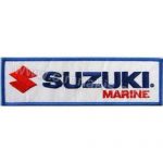 Suzuki Marine Logo Embroidery Patch Badge 13x3.5 cm