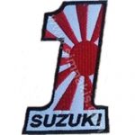 Suzuki 1 Logo Embroidery Patch Badge 8x5 cm